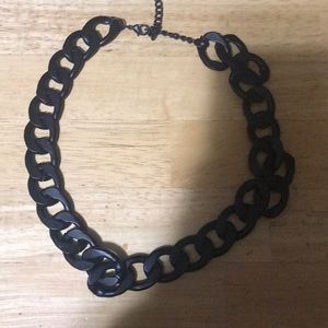 Black matte necklace
